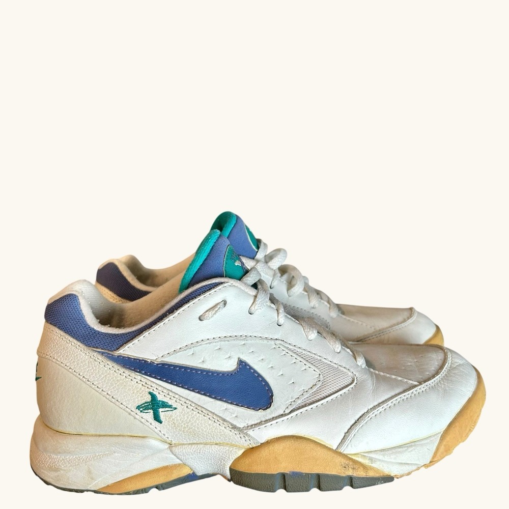 Vintage Womens Nike 1994 Air Conditioner Mid White Sneakers Shoes Size 9
